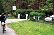 Eingang zum Campingplatz Camping am Reiherholz