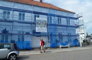 Fassadensanierung an historischem Gebäude von Malermeister Rainer Grübel in Putbus