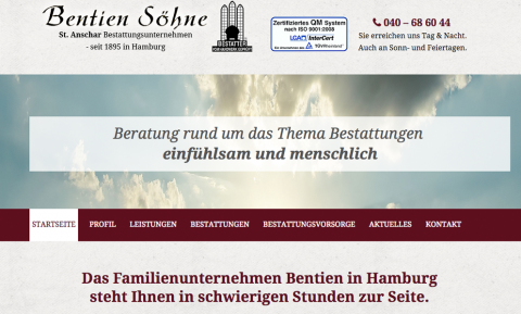 Bestattungsunternehmen Bentien Söhne GmbH in Hamburg in Hamburg 