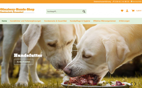 Hundeschule Kromsdorf: Gesundes Hundefutter und Futterergänzungen ohne künstliche Zusätze in 99510
