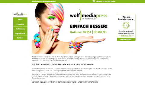 Umfangreiches Leistungsangebot bei WolfMediaPress in Korb in Korb