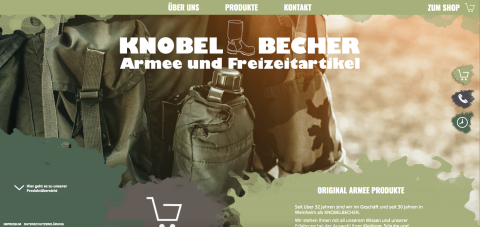 Der Shop für Militärkleidung in Deutschland: Knobelbecher Armee- und Freizeitartikel GmbH in Weinheim