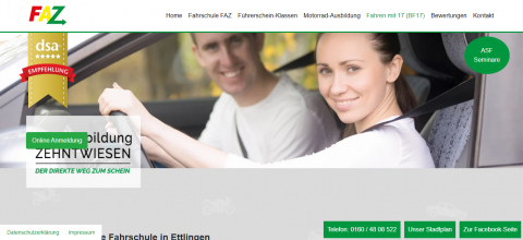 Die Fahrschule Ihres Vertrauens in Ettlingen: FahrAusbildung Zehntwiesen in Ettlingen