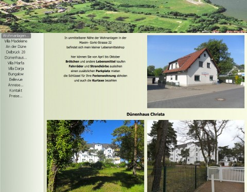 Vermietung von Ferienwohnungen in Heringsdorf in Seebad Heringsdorf