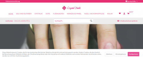 Traumhaft schöne Nailart – mit Crystal Nails Nagelzubehör  in Mainz