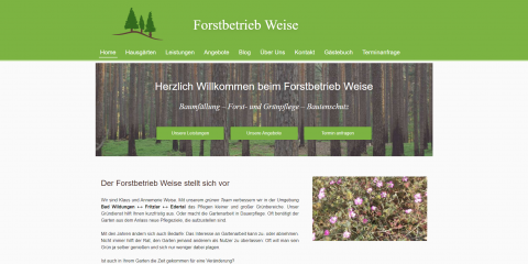 Forstbetrieb Weise – Ihr zuverlässiger Partner für Ihre Grünfläche. in Edertal