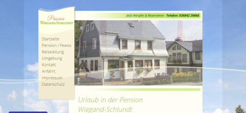 Urlaub im Thüringer Wald – Pension Wiegand-Schlundt in Oberhof in Oberhof