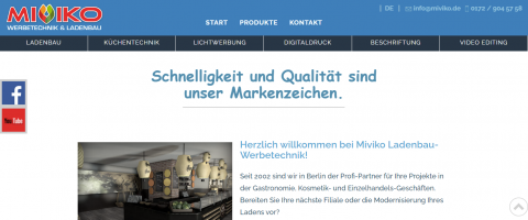 MIVIKO: Der ideale Partner für die Werbetechnik rund um den Ladenbau in Berlin in Berlin