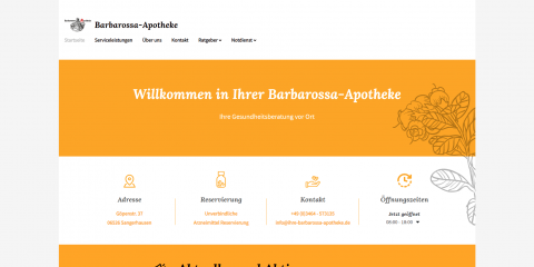 Barbarossa- Apotheke, Ihre Apotheke in Sangerhausen in Sangerhausen