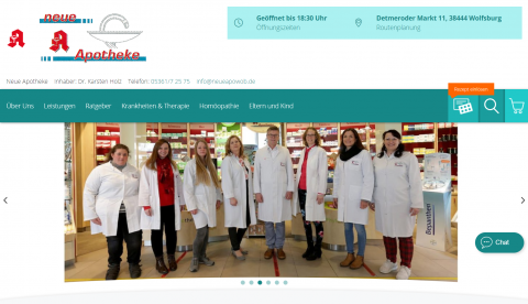 Ihre Apotheke für pflanzliche Medikamente und Kosmetik  in Wolfsburg