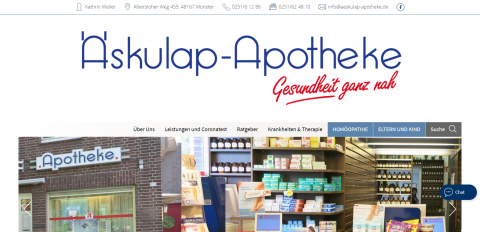 Äskulap Apotheke: Ihre verlässliche Gesundheitspartnerin in Münster, Westfalen