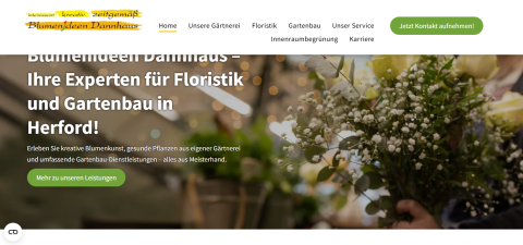 Blumenideen Dannhaus – Ihr Partner für kreative Floristik und Gartenbau in Herford in Herford