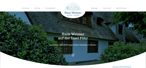 Einzigartige Gastfreundschaft im historischen Ambiente der Pension Haus Weimar in Nieblum