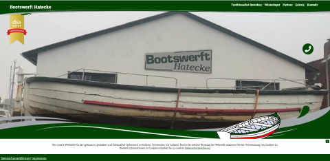 Die Bootswerft Hatecke in Niedersachsen in Freiburg (Elbe)