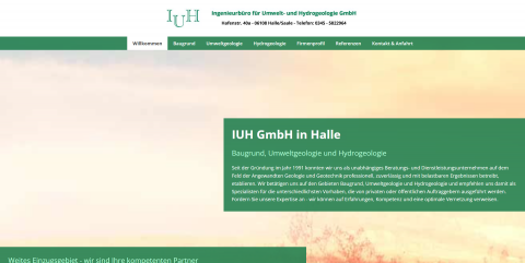 IUH Ingenieurbüro für Umwelt- und Hydrogeologie GmbH: Ihr Experte für Baugrundgutachten in Halle in Halle (Saale)