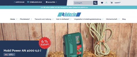 Der Online-Shop für Stallbedarf - www.küderle-ek.de in Tengen