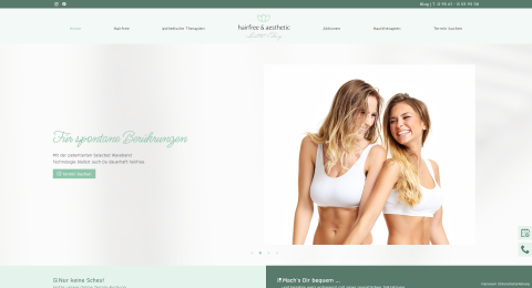 Webseite von: Für immer glatt – Ihre professionelle Haarentfernung im hairfree & aesthetic Institut Coburg Für immer glatt – Ihre professionelle Haarentfernung im hairfree & aesthetic Institut Coburg in Coburg