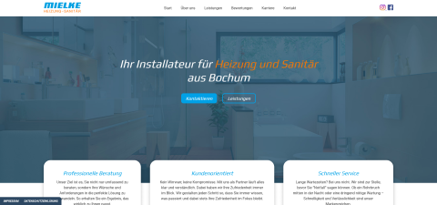 Webseite von: Mielke Heizung & Sanitär – zuverlässige Haustechnik aus Bochum Mielke Heizung & Sanitär – zuverlässige Haustechnik aus Bochum in Bochum