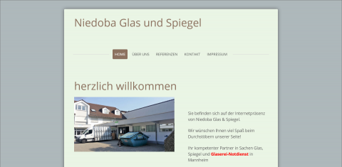 Niedoba Glas & Spiegel Inh. Uwe Potempa e.k. in Mannheim