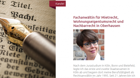 Rechtsanwältin Verena Graf-van Geldern: Die Expertin für Mietrecht, Wohnungseigentumsrecht und Nachbarrecht in Oberhausen in Oberhausen