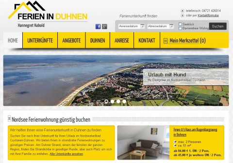 H.K. Immobilien Hannegret Kobold in Duhnen an der Nordsee in Cuxhaven