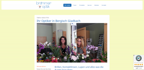 Hochwertige Brillen in Bergisch Gladbach: Brümmer Optik in Bergisch Gladbach (Heidkamp)