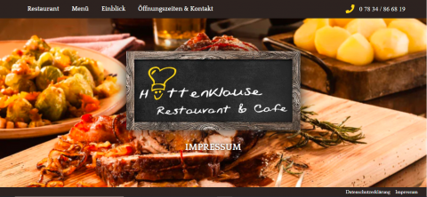 Partyservice in Wolfach: Restaurant und Café Hüttenklause in Wolfach
