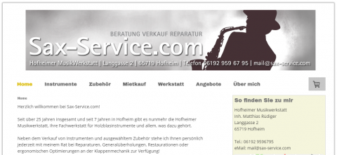 Klangvolle Holzblasinstrumente aus Hofheim: Sax-Service.com in Hofheim am Taunus