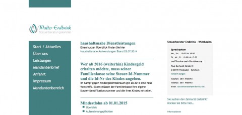 Steuerberatungskanzlei in Wiesbaden: Steuerberater Walter Erdbrink in Taunusstein