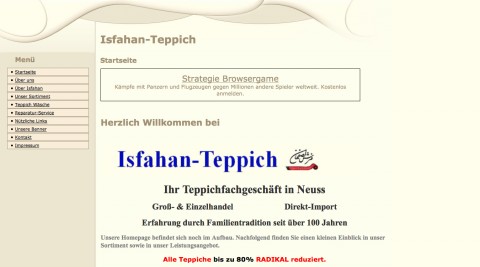 Teppichhandel in Neuss: Isfahan Teppich Omid Rezai in Neuss