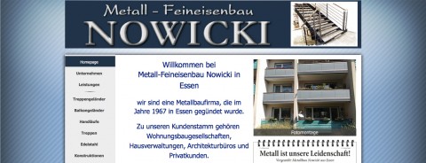 Einzigartige Metallarbeiten in Essen: Traditionsbetrieb Metallbau Nowicki  in Essen