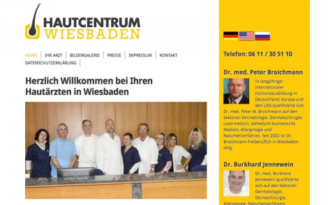 Hautcentrum Wiesbaden: Dr. Peter Broichmann und Dr. Burkhard Jennewein in Wiesbaden