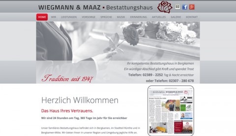 Bestatter in Bergkamen: Bestattungshaus Wiegmann & Maaz GbR in Bergkamen