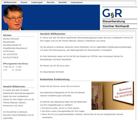 Steuerberater in Neuss: Steuerberatung Günther Richhardt in Neuss