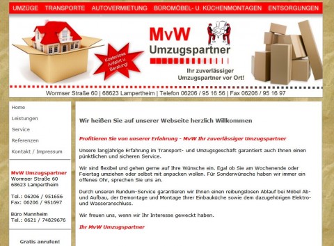 Sicher und zuverlässig: MvW Umzugspartner in Bensheim in Lampertheim