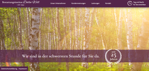 Webseite von: Würdevolle Bestattungen im Umfeld Schönewalde – wir stehen Ihnen zur Seite Würdevolle Bestattungen im Umfeld Schönewalde – wir stehen Ihnen zur Seite in Herzberg