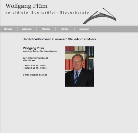 Steuerberatung in Moers: Wolfgang Plüm – vereidigter Buchprüfer und Steuerberater in Moers