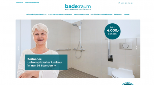 Firmenprofil von: bade:raum in Nürnberg gestaltet Ihr Bad altersgerecht 