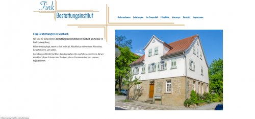Firmenprofil von: Ihr Bestatter in Marbach: Fink Bestattungsinstitut