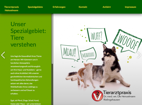 Firmenprofil von: Tierarztpraxis Dr. med. vet. Ole Heinzelmann in Marbach