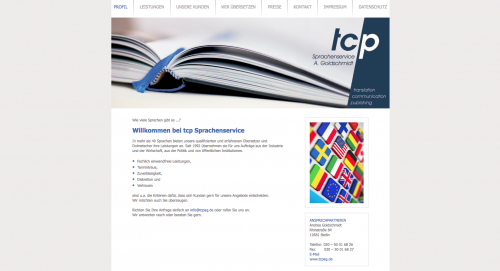 Firmenprofil von: Sprachservice in Berlin: tcp Sprachenservice