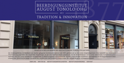 Firmenprofil von: August Tonolo OHG Bestattungen in Aachen