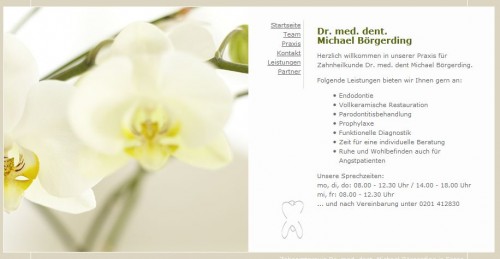 Firmenprofil von: Zahnarztpraxis Dr. med. dent. Michael Börgerding in Essen