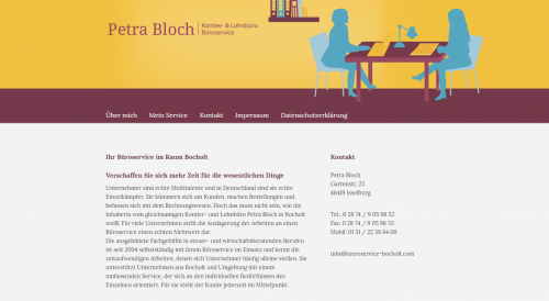 Firmenprofil von: Ihr Büroservice im Raum Bocholt von Petra Bloch