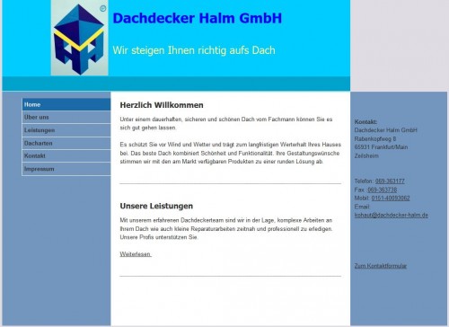 Firmenprofil von: Dachdecker Halm GmbH in Frankfurt/Main