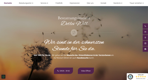 Firmenprofil von: Hilfe in schweren Stunden: Bestattungen Will in Falkenberg