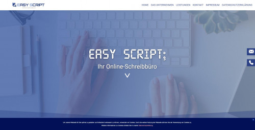 Firmenprofil von: Schnell und einfach Texte bekommen dank Online-Schreibbüro Easy Script
