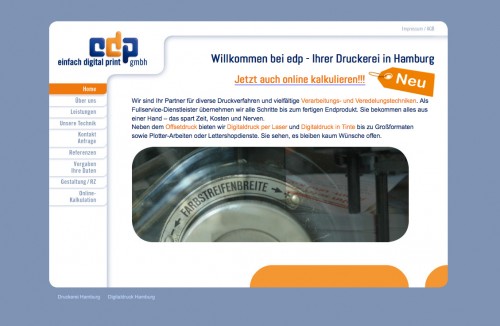 Firmenprofil von: Druckerei edp in Hamburg Ihre Fullservice-Druckerei