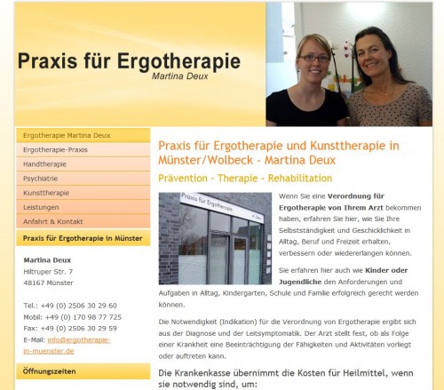 Firmenprofil von: Ergotherapie Martina Deux in Münster