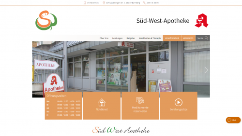Firmenprofil von: Individuelle Nahrungsergänzung: Süd-West-Apotheke in Bamberg